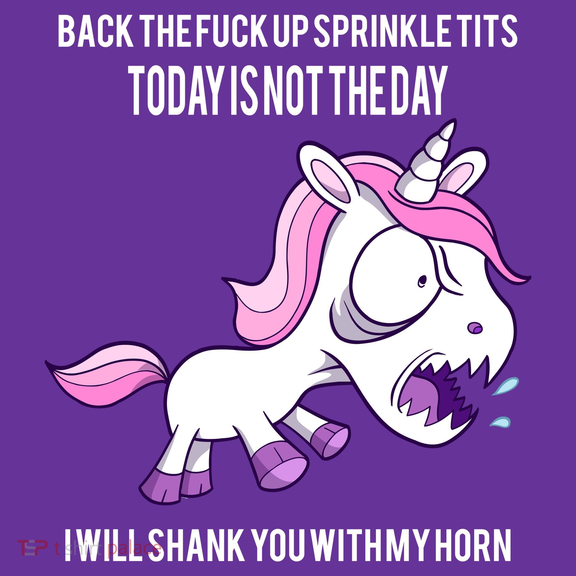Today Is Not The Day Shank You Unicorn Horn Sweatshirt