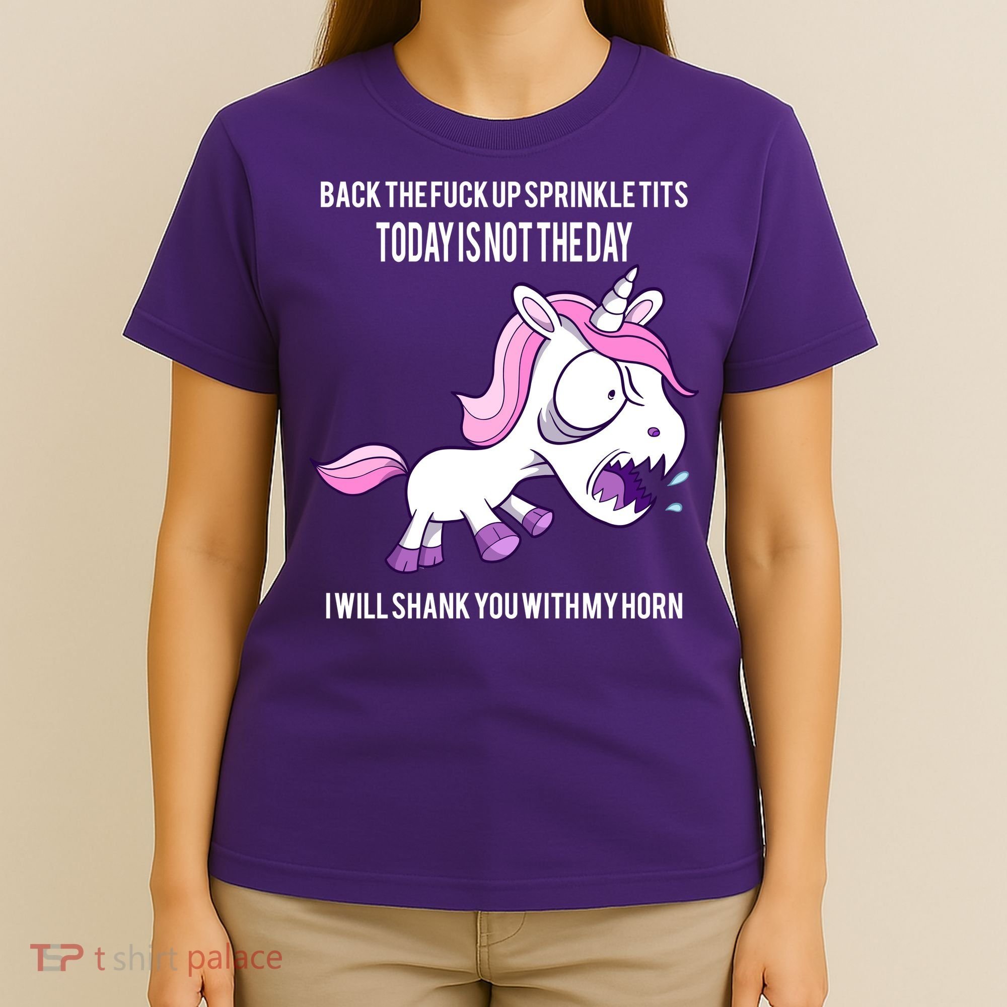 Today Is Not The Day Shank You Unicorn Horn T-Shirt