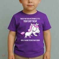 Today Is Not The Day Shank You Unicorn Horn Toddler T-Shirt thumb 2