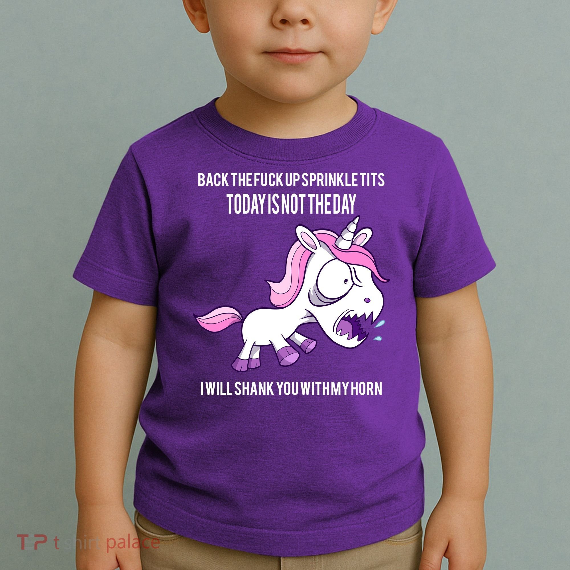 Today Is Not The Day Shank You Unicorn Horn Toddler T-Shirt