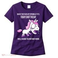 Today Is Not The Day Shank You Unicorn Horn Women's T-Shirt thumb 0