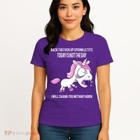 Today Is Not The Day Shank You Unicorn Horn Women's T-Shirt thumb 4