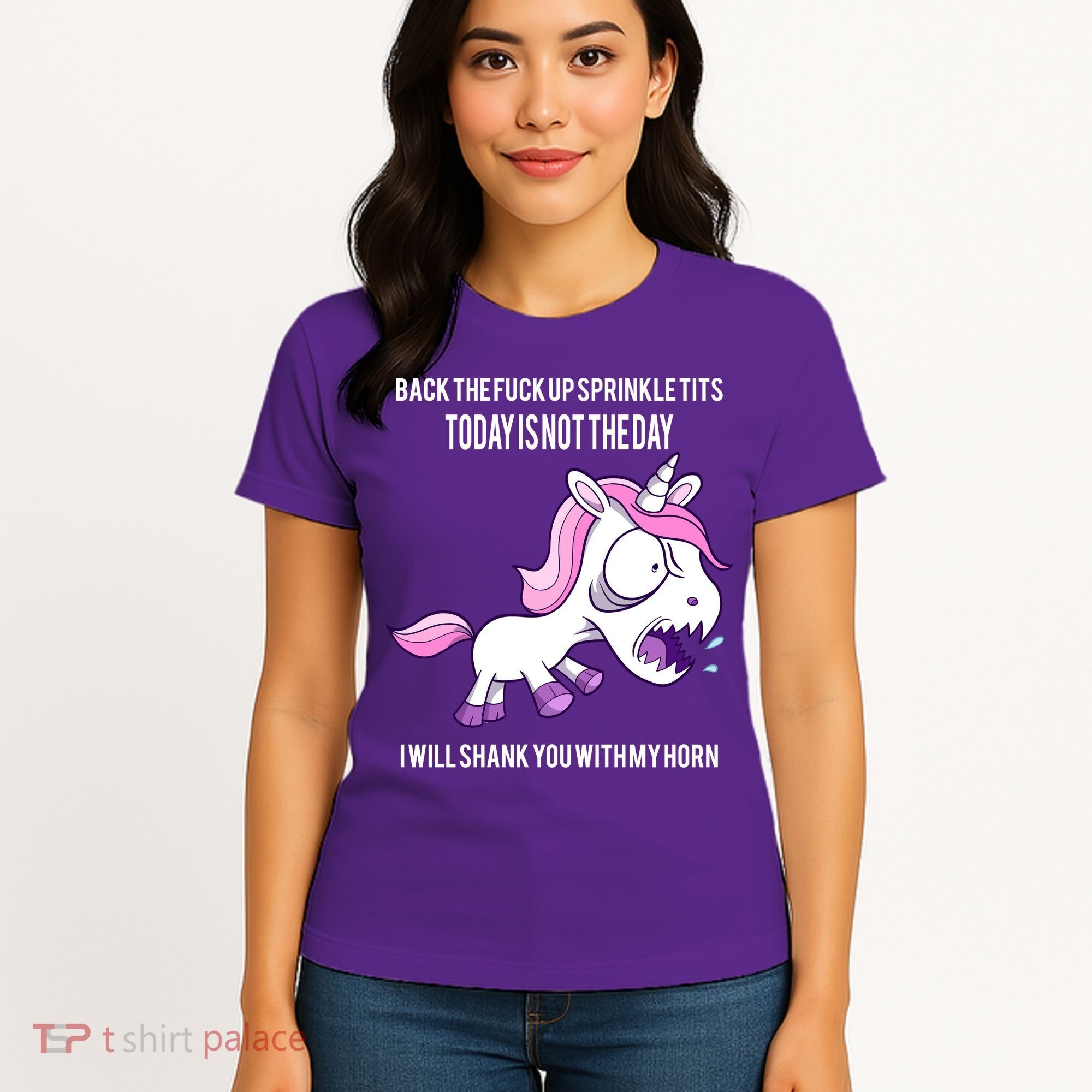 Today Is Not The Day Shank You Unicorn Horn Women's T-Shirt