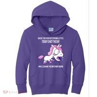 Today Is Not The Day Shank You Unicorn Horn Kids Hoodie thumb 0