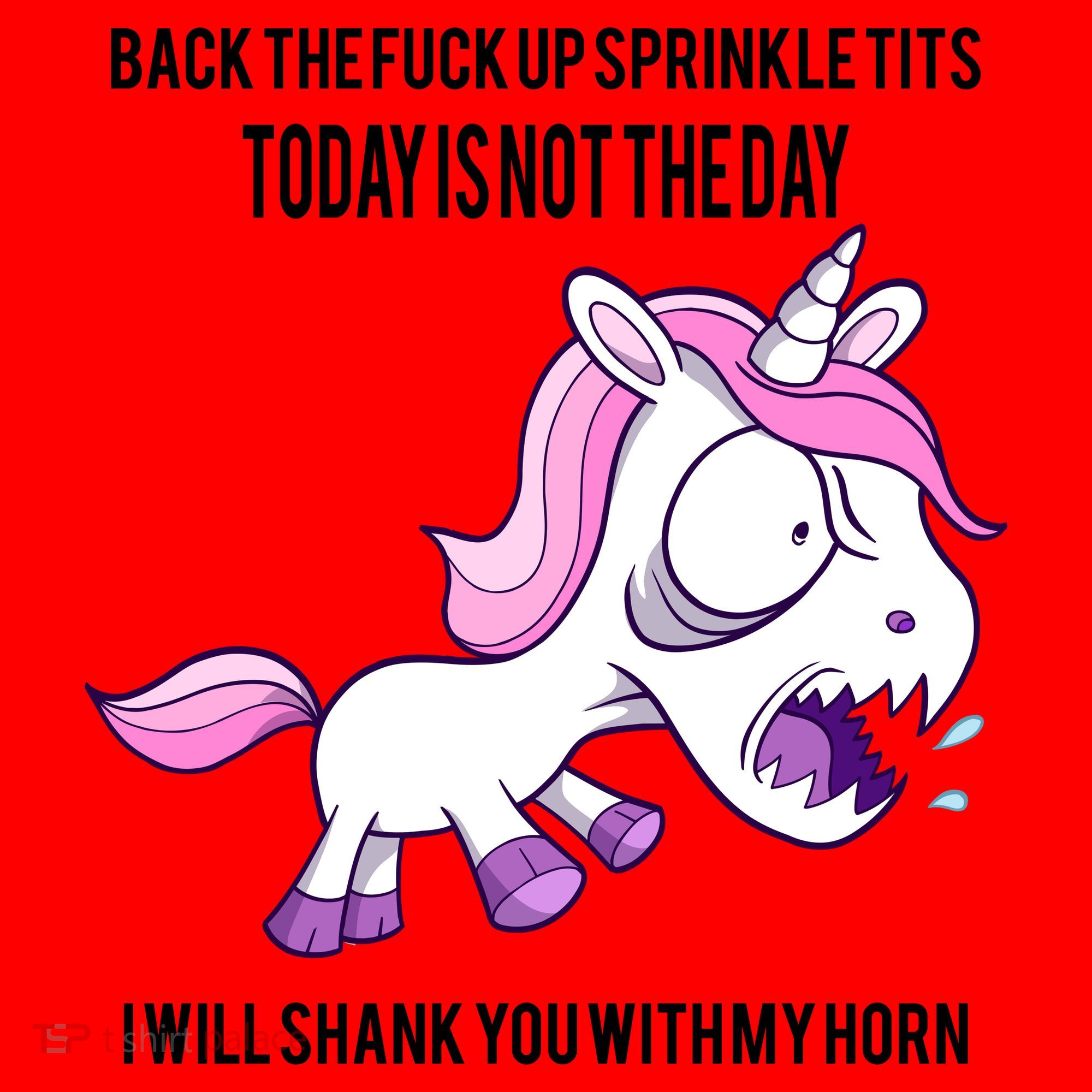 Today Is Not The Day Shank You Unicorn Horn Santa Hat
