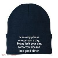 Today Isn't Your Day Funny Sayings Beanie thumb 0