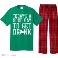 Today's A Good Day To Get Drunk St Pattys Day Pajama Set thumb 0