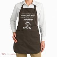 Todays Good Mood Is Sponsored By Coffee Funny Apron thumb 2