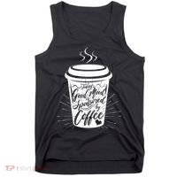 Today's Good Mood Is Sponsored By Coffee Lover Tank Top thumb 0