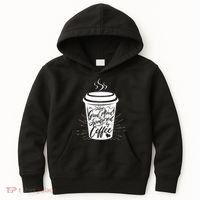 Today's Good Mood Is Sponsored By Coffee Lover Kids Hoodie thumb 0