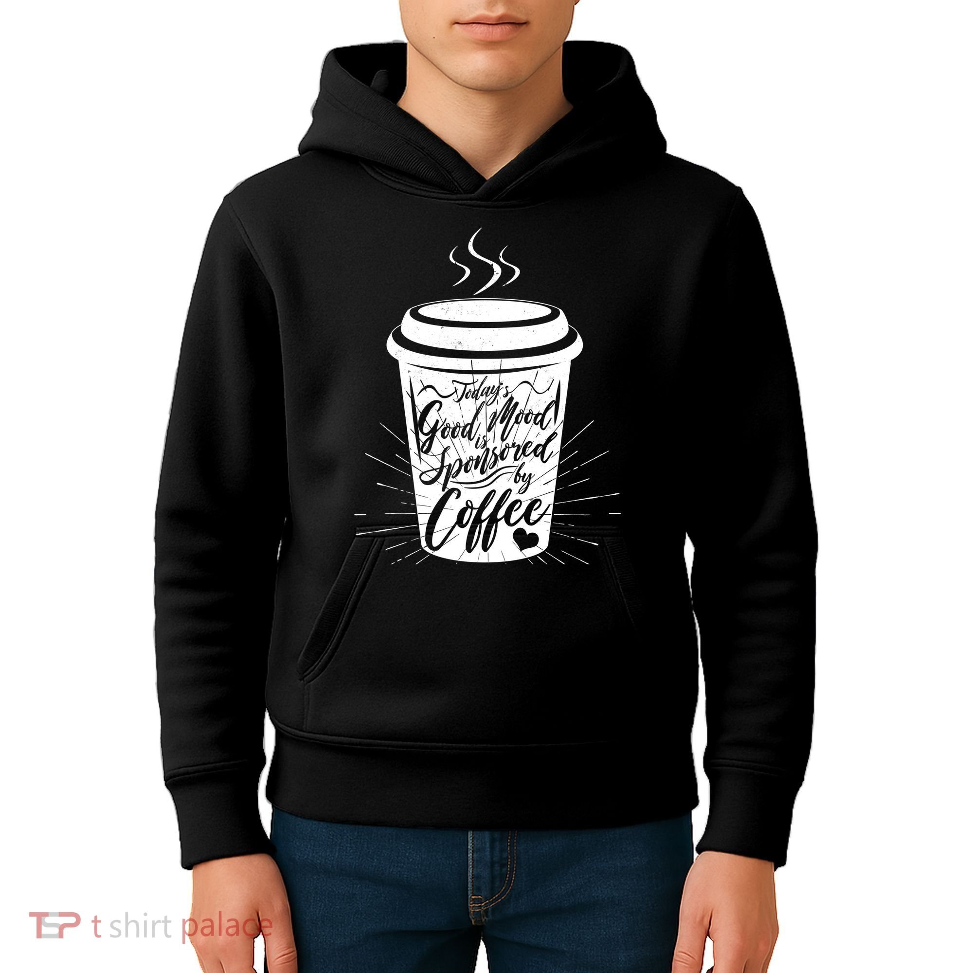 Today's Good Mood Is Sponsored By Coffee Lover Kids Hoodie