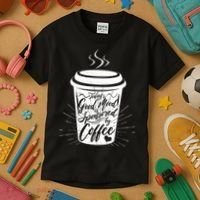 Today's Good Mood Is Sponsored By Coffee Lover Kids T-Shirt thumb 3