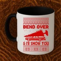 Todd Margo Couples Ugly Christmas Vacation I'll Show You Coffee Mug thumb 2