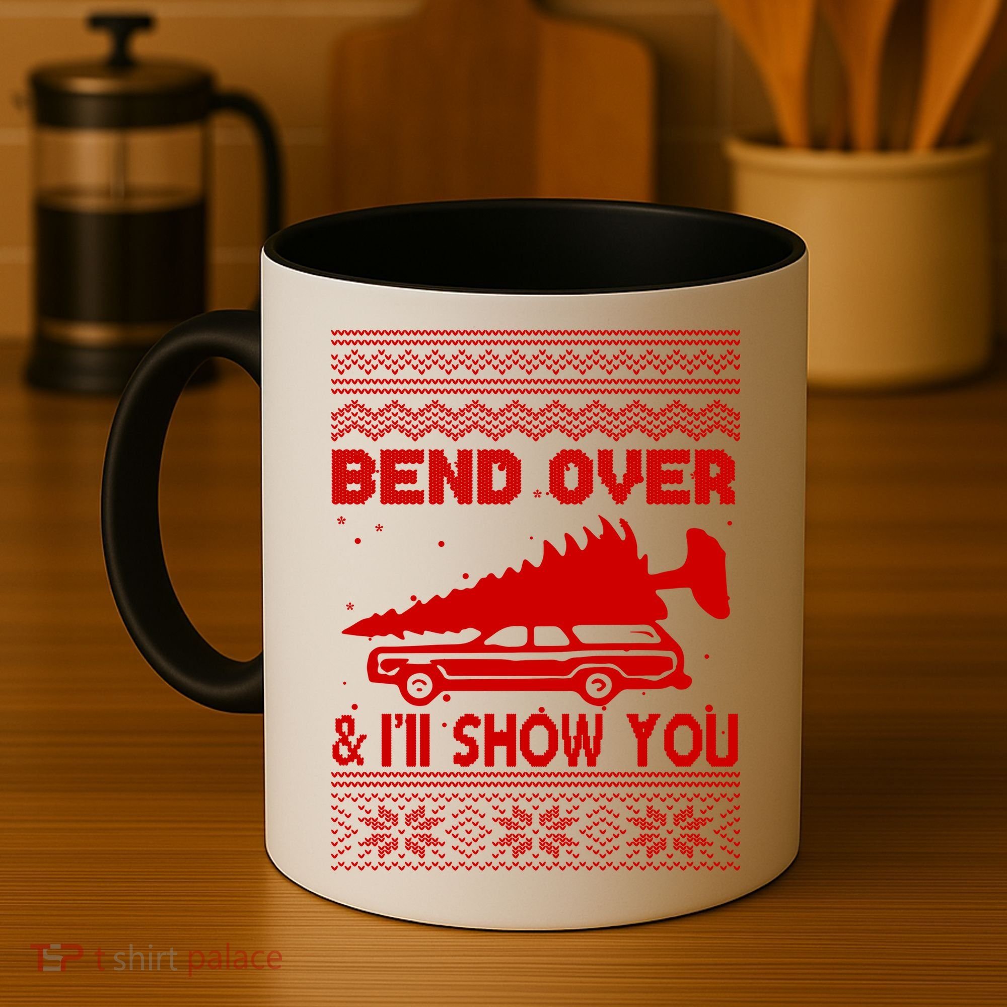 Todd Margo Couples Ugly Christmas Vacation I'll Show You Coffee Mug
