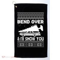 Todd Margo Couples Ugly Christmas Vacation I'll Show You Golf Towel thumb 0