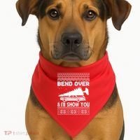 Todd Margo Couples Ugly Christmas Vacation I'll Show You USA-Made Doggie Bandana thumb 1