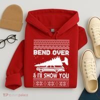 Todd Margo Couples Ugly Christmas Vacation I'll Show You Hoodie thumb 4
