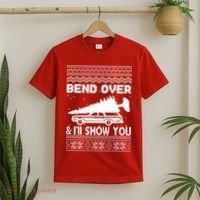 Todd Margo Couples Ugly Christmas Vacation I'll Show You T-Shirt thumb 2