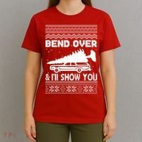 Todd Margo Couples Ugly Christmas Vacation I'll Show You T-Shirt thumb 4