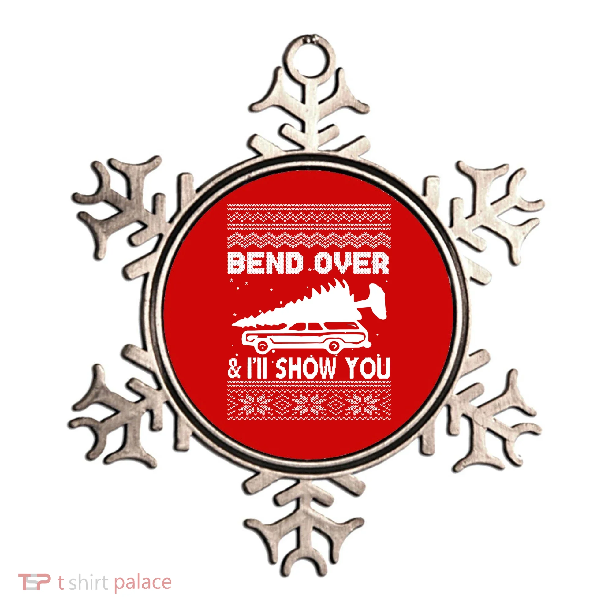 Todd Margo Couples Ugly Christmas Vacation I'll Show You Ornament