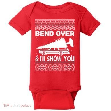Todd Margo Couples Ugly Christmas Vacation I'll Show You Baby Bodysuit