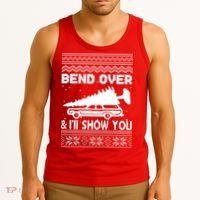 Todd Margo Couples Ugly Christmas Vacation I'll Show You Tank Top thumb 3