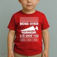 Todd Margo Couples Ugly Christmas Vacation I'll Show You Toddler T-Shirt thumb 2