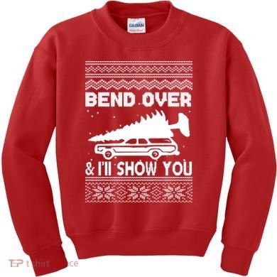Todd Margo Couples Ugly Christmas Vacation I'll Show You Kids Sweatshirt