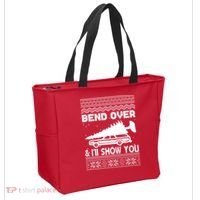 Todd Margo Couples Ugly Christmas Vacation I'll Show You Tote Bag thumb 2