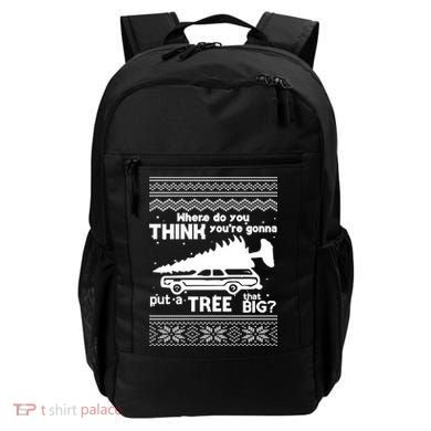 Todd Margo Couples Ugly Christmas Vacation Tree Backpack