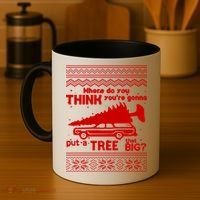 Todd Margo Couples Ugly Christmas Vacation Tree Coffee Mug thumb 4