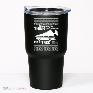 Todd Margo Couples Ugly Christmas Vacation Tree Tumbler