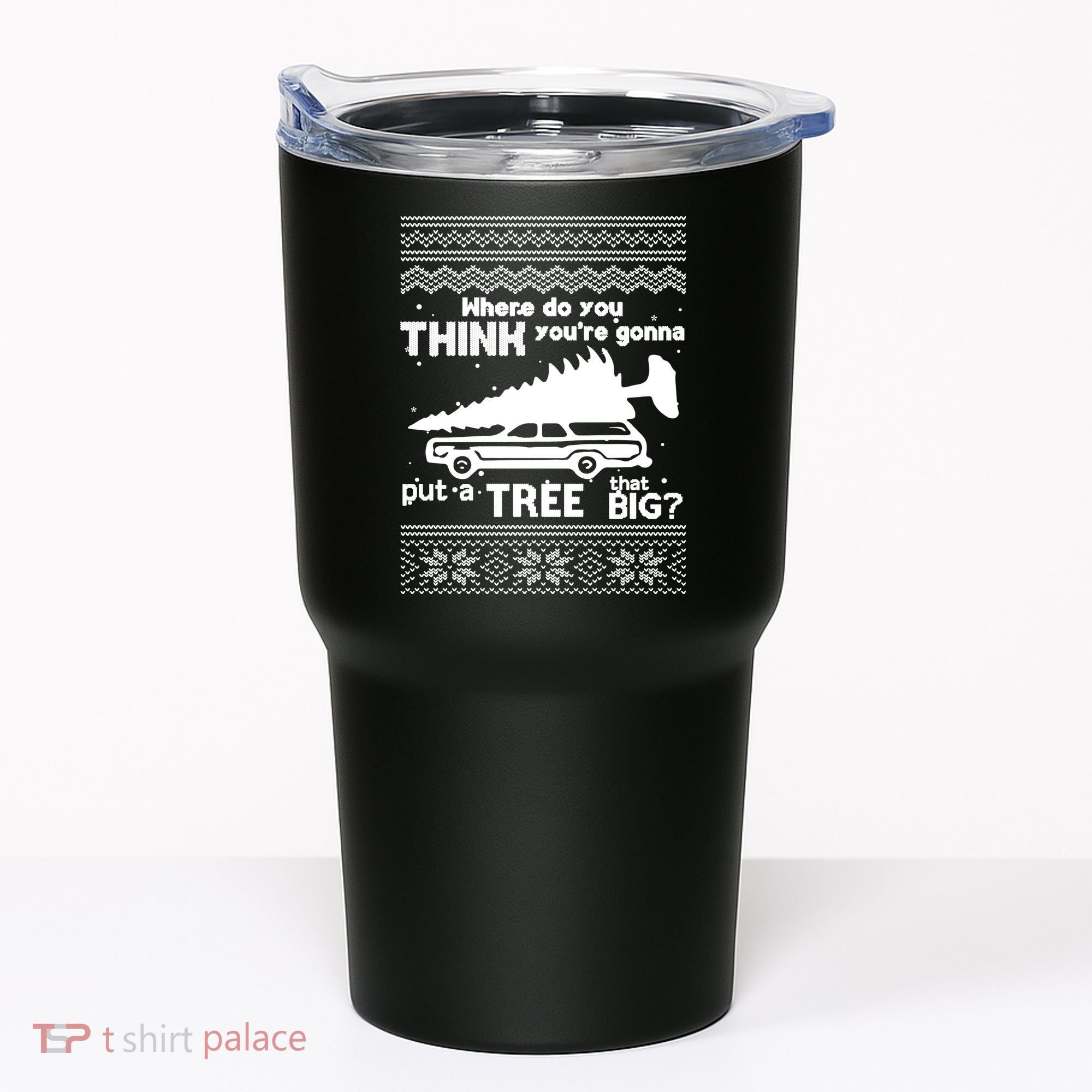 Todd Margo Couples Ugly Christmas Vacation Tree Tumbler