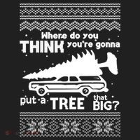 Todd Margo Couples Ugly Christmas Vacation Tree Tumbler thumb 3