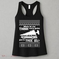 Todd Margo Couples Ugly Christmas Vacation Tree Women's Tank Top thumb 3