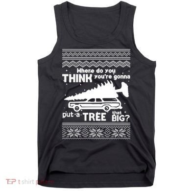 Todd Margo Couples Ugly Christmas Vacation Tree Tank Top