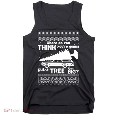 Todd Margo Couples Ugly Christmas Vacation Tree Tank Top