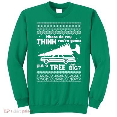 Todd Margo Couples Ugly Christmas Vacation Tree Sweatshirt