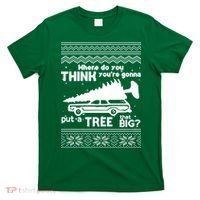 Todd Margo Couples Ugly Christmas Vacation Tree T-Shirt thumb 0