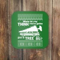Todd Margo Couples Ugly Christmas Vacation Tree Coaster thumb 0