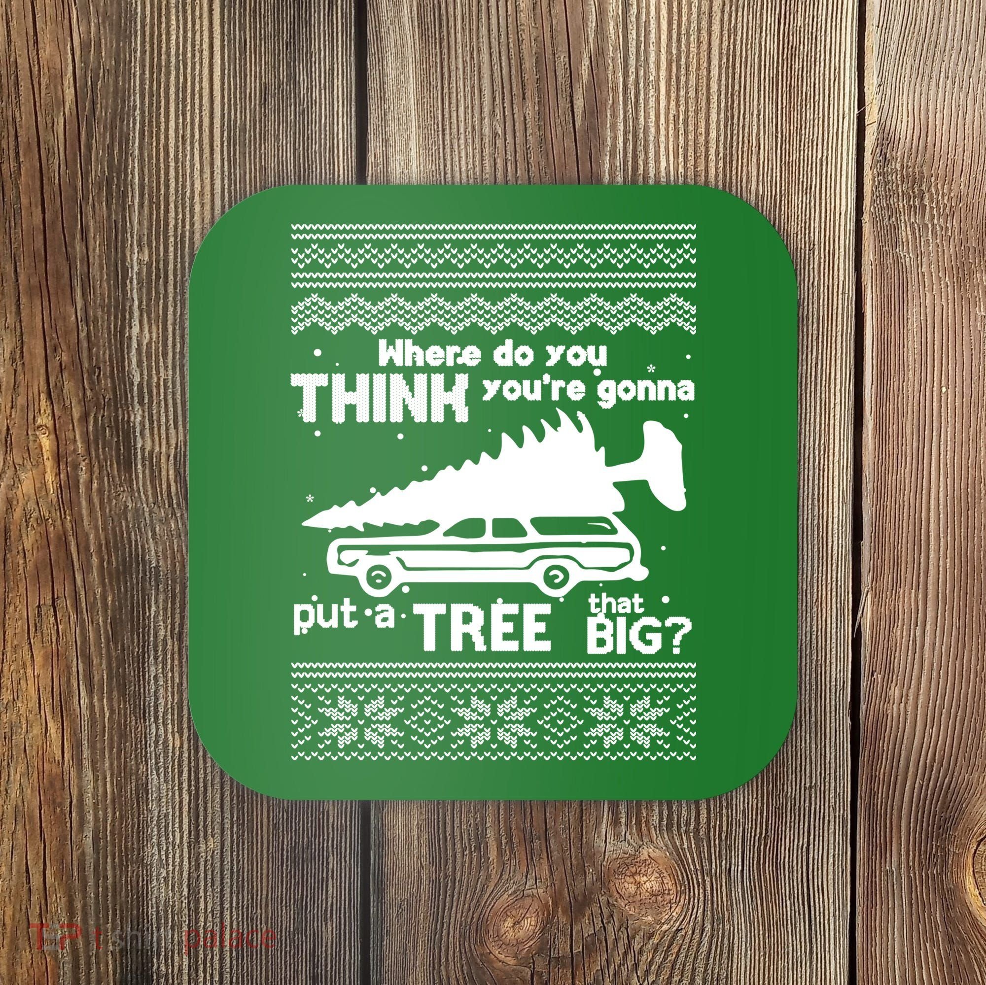 Todd Margo Couples Ugly Christmas Vacation Tree Coaster