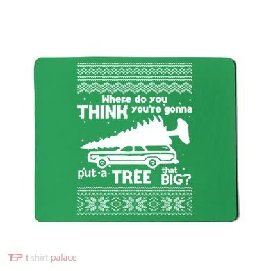 Todd Margo Couples Ugly Christmas Vacation Tree Mousepad