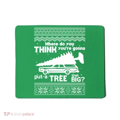 Todd Margo Couples Ugly Christmas Vacation Tree Mousepad