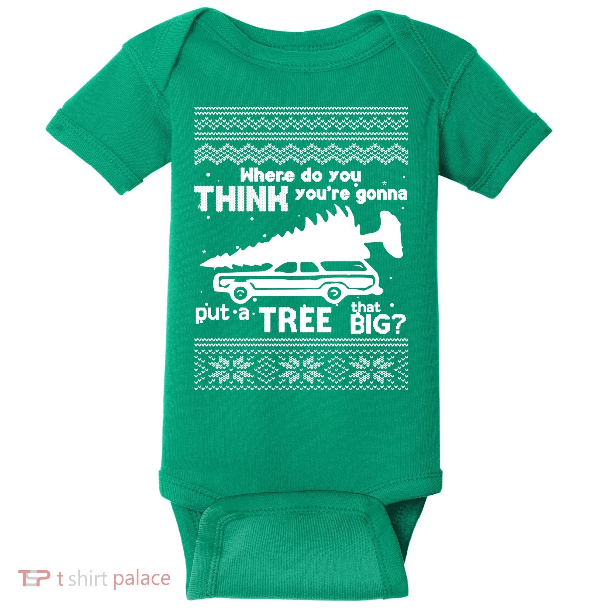 Todd Margo Couples Ugly Christmas Vacation Tree Baby Bodysuit