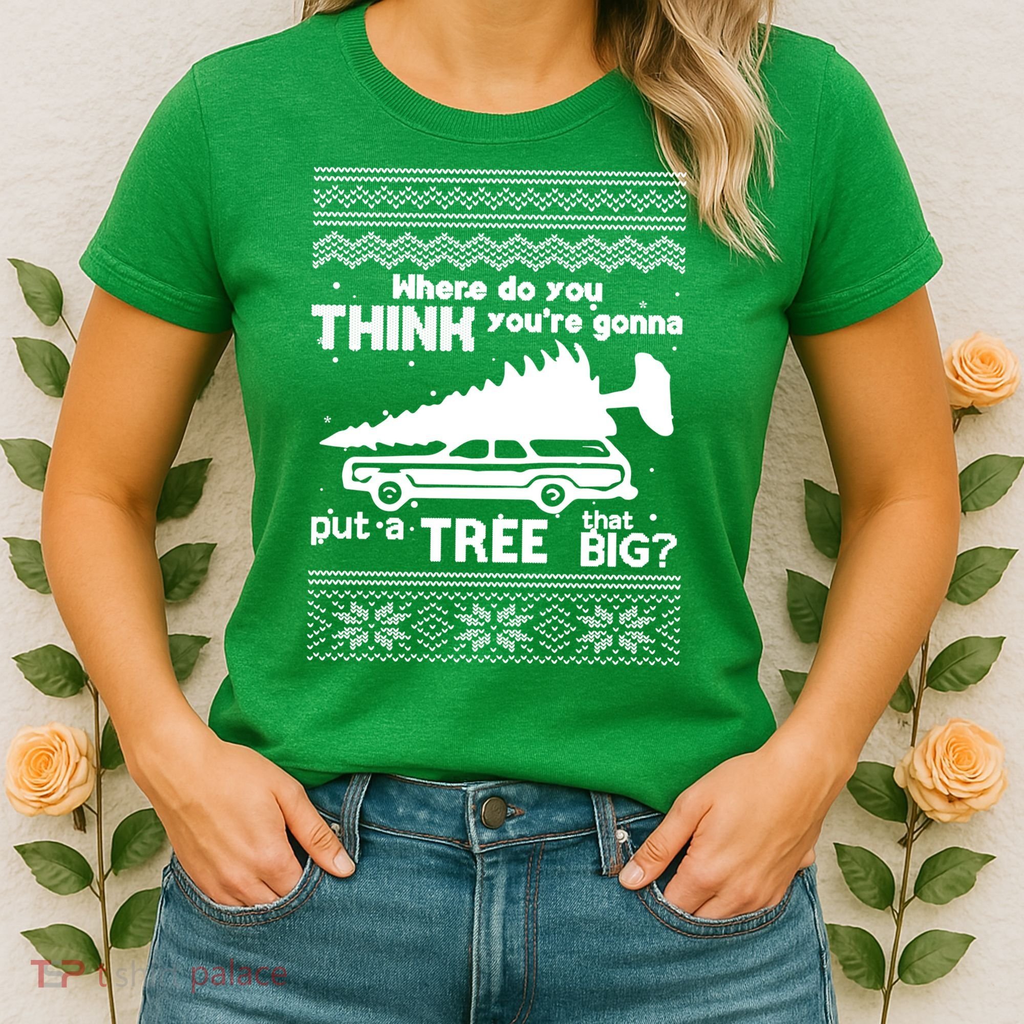 Todd Margo Couples Ugly Christmas Vacation Tree Women's T-Shirt
