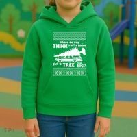 Todd Margo Couples Ugly Christmas Vacation Tree Kids Hoodie thumb 3