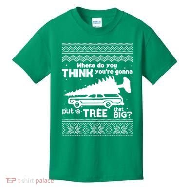 Todd Margo Couples Ugly Christmas Vacation Tree Kids T-Shirt