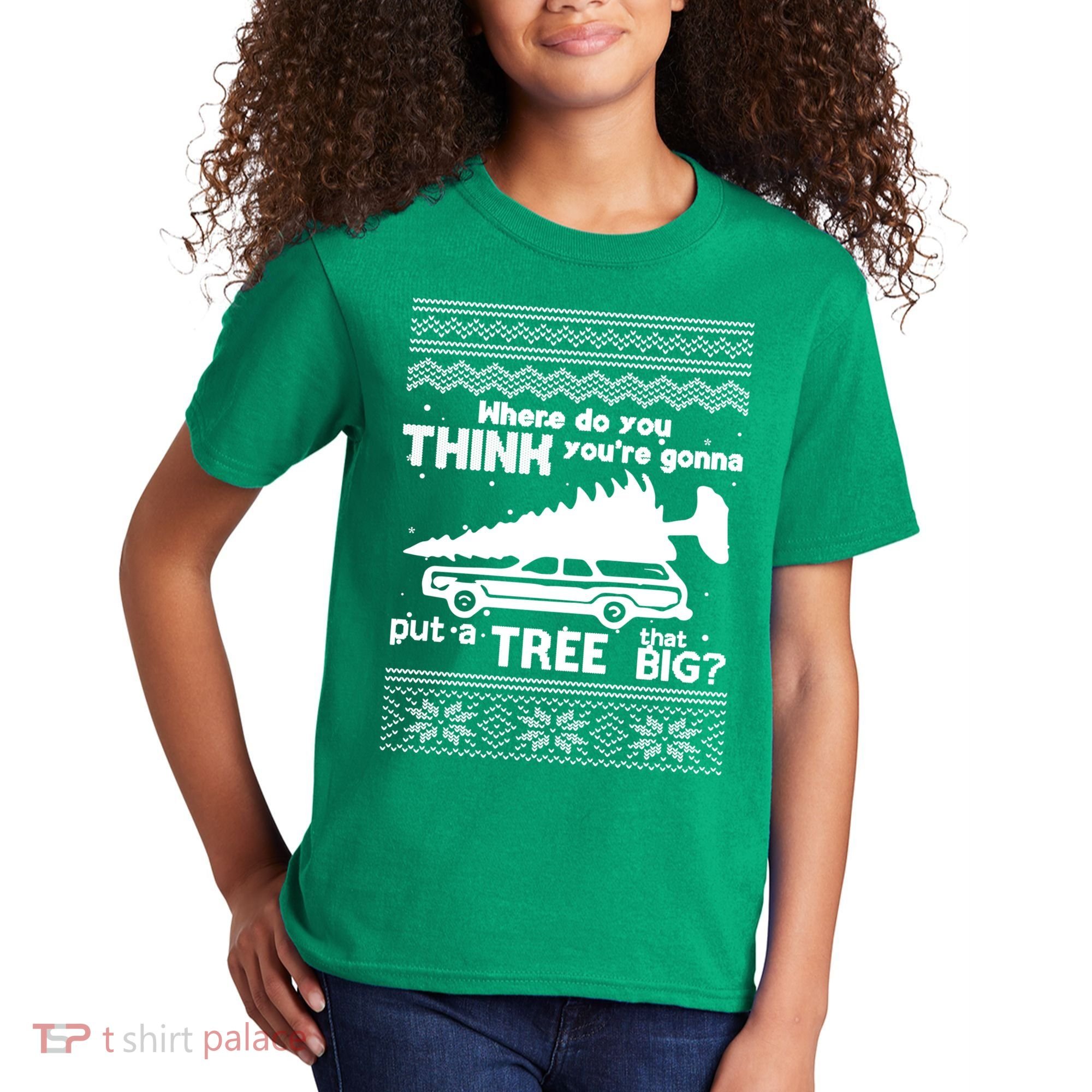 Todd Margo Couples Ugly Christmas Vacation Tree Kids T-Shirt