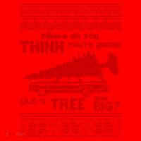Todd Margo Couples Ugly Christmas Vacation Tree Santa Hat thumb 1