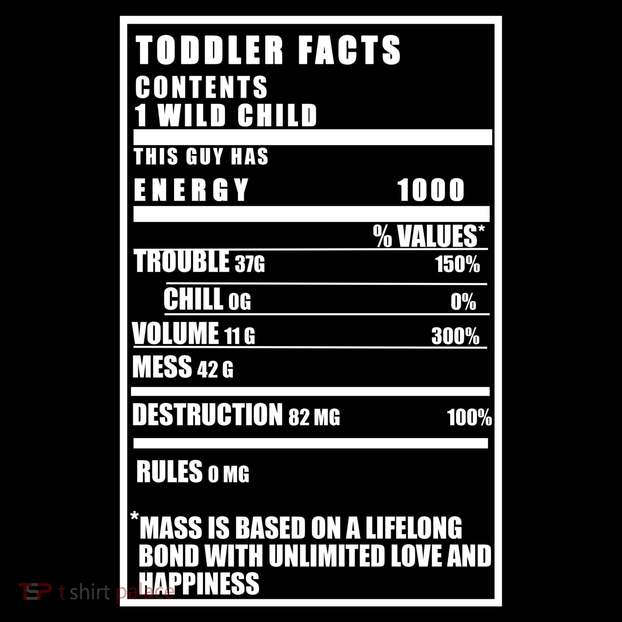 Toddler Nutrients Facts Hoodie